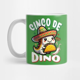 Cinco De Mayo Dinosaur Kids Mug